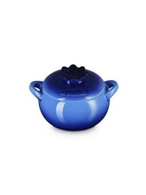 NEW Le Creuset Blueberry Cocette Ombre Covered Stoneware Casserole & Lid